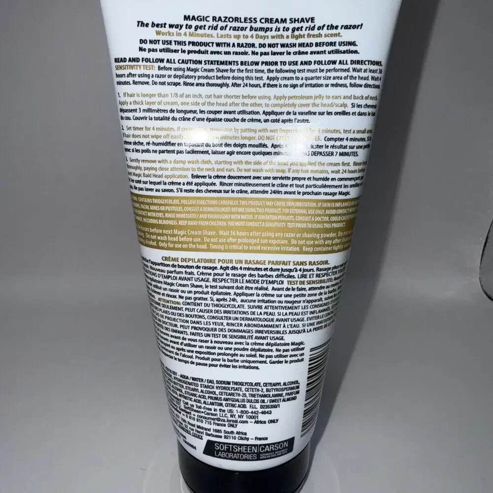 2x SoftSheen-Carson Magic Razorless Shaving Cream, Hair Removal Cream
